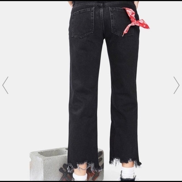 𝅺free people distressed cropped pants - Picture 3 of 14